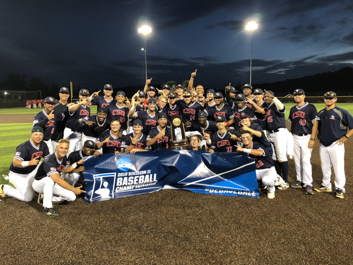 CSUCougars's tweet photo. ⚾️🏆 We have a matchup! @CSUCougarsBSB gets the 2⃣ seed in the @NCAADII World Series and will take on @HurstAthletics on Sunday night at 7 p.m. #GoCSU 🐾 https://t.co/huSiafmhEP