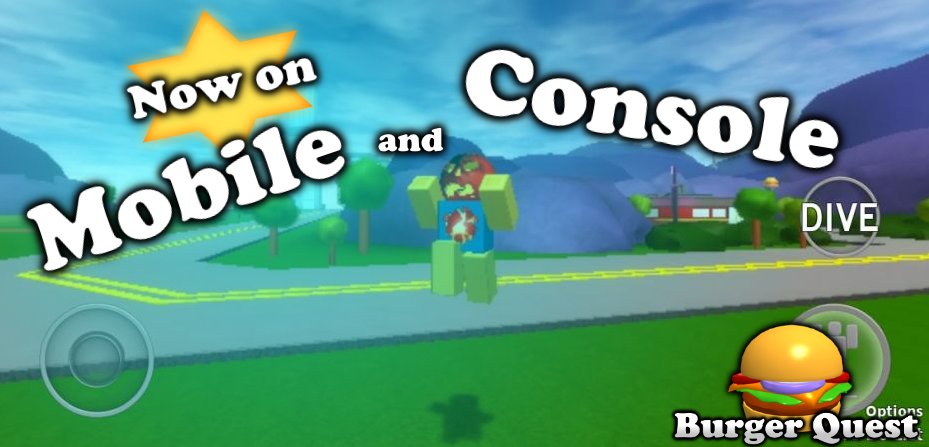 Rycitrus On Twitter As Suggested By Many Burger Quest Now Supports Mobile And Console Experience A New Adventure Here Https T Co 3n3ktlgyv5 Roblox Robloxdev Https T Co 4cyfs8gv70 - roblox supports console