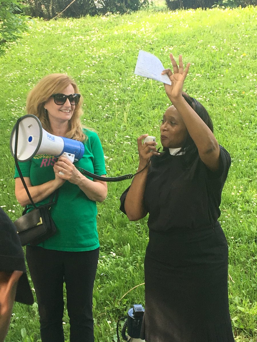 Pastor Wanda inspiring us and founding our fight in faith.