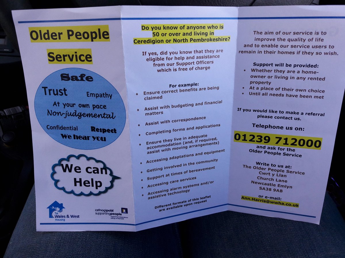 If you live in North Pembs and need some help or support, then the Older Person Service may be able to help! #OlderPersonService #NorthPembs #Pembrokeshire #CommunityEngagement #Sgwrs #BetterTogether