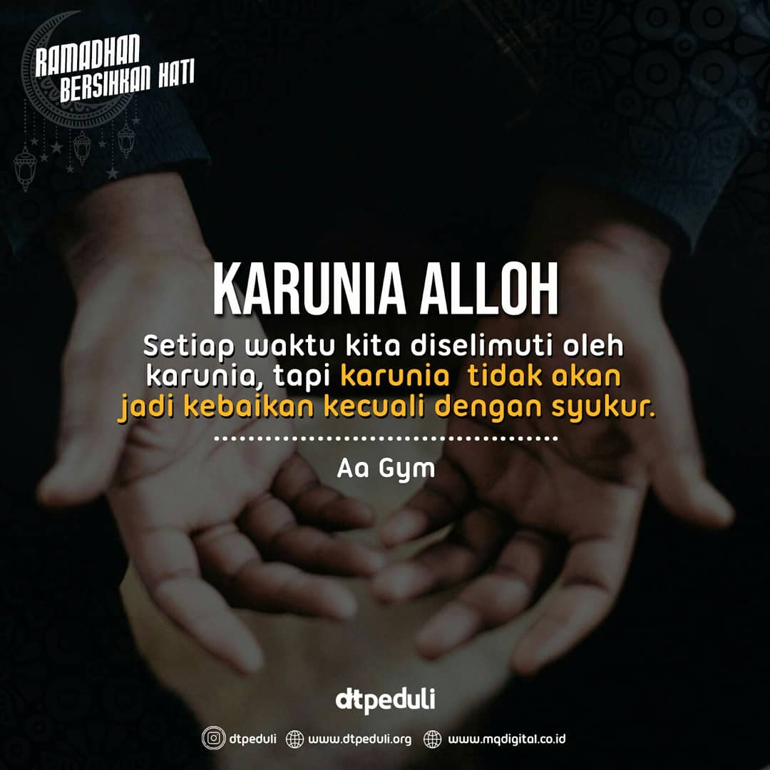 aagym's tweet photo. Bersyukur adalah salah satu kunci kehidupan
Semoga Alloh karuniakan kita menjadi hamba yang penuh syukur 

.. https://t.co/Lz3DKYe9qj