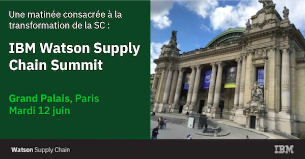 AMartenot's tweet photo. L’homme et l’#IA au service de la #SupplyChain, c’est le 12 juin au @GrandPalaisRmn . Retrouvez vos pairs, des analystes ainsi que des experts Supply Chain - Inscrivez-vous : https://t.co/QoYtWJyYBh  - @IBM_France @IBMSupplyChain https://t.co/QdAFYbKuk1