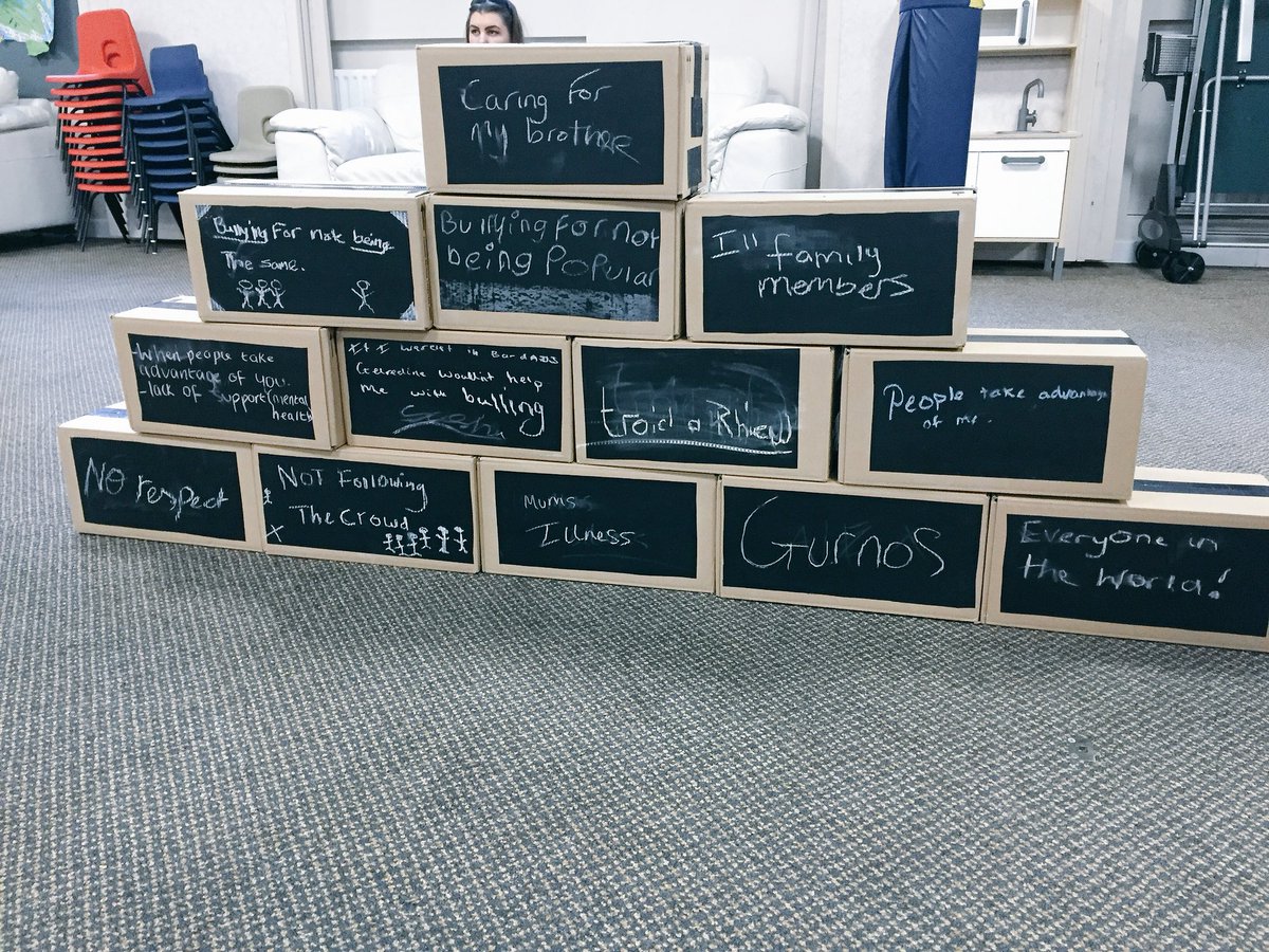 germaddison's tweet photo. Big shout out to @MessUpTheMess great start to @merthyryoungcarers residency. Week one was awesome💥💥#futuregenerationact #@BarnardosCymru https://t.co/kuEEh0mYCr
