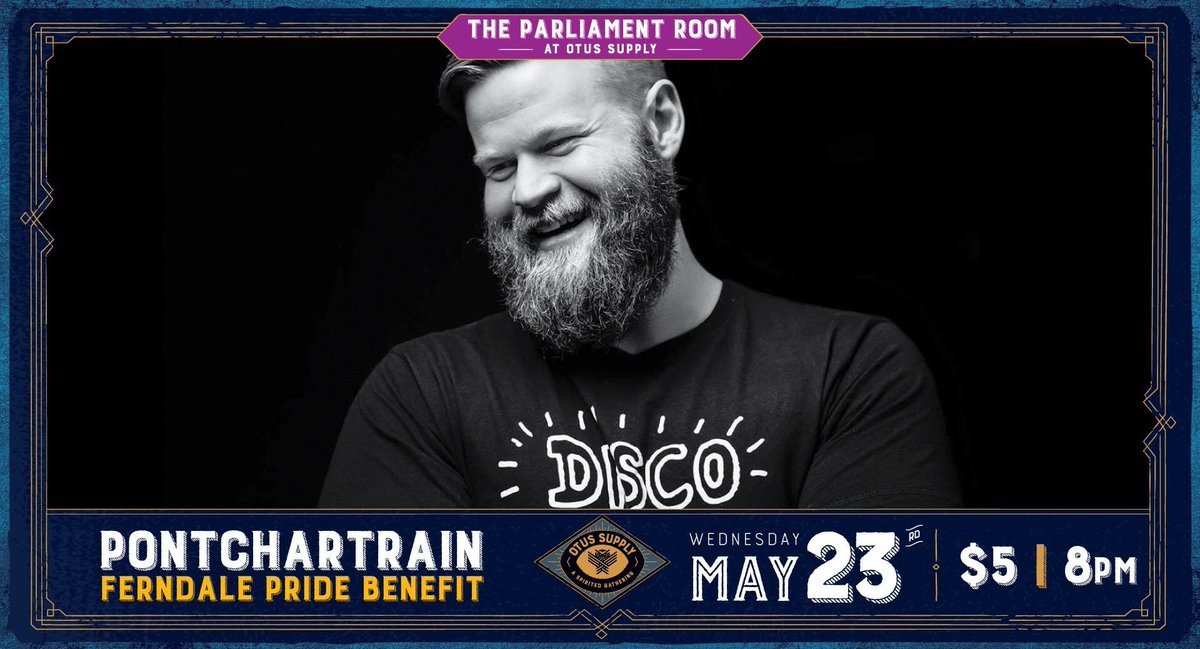 Kickoff <a href="/ferndalepride/">Ferndale Pride</a> tonight with some Disco House from Pontchartrain. Music from 9-12