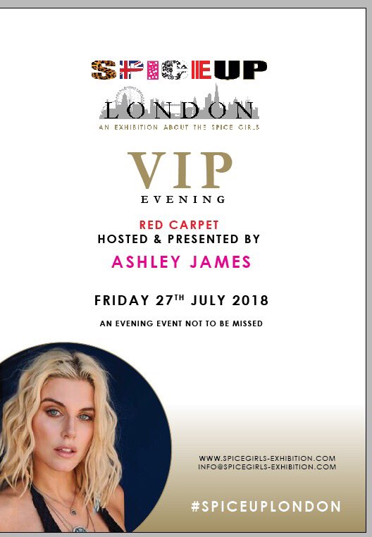MrAlanSpice's tweet photo. Special Announcement

In keeping with our #GirlPower theme the gorgeous @ashleyljames will be hosting our #VIP red carpet.

Interviewing Fans &amp; the Stars as they arrive!

#SpiceFans Join us for a party like no other with street performers &amp; carnival atmosphere!

#SpiceUpLondon https://t.co/LDXWZJmtsI