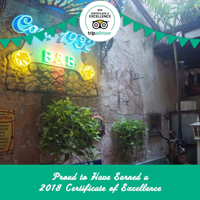 Casa1932's tweet photo. Gracias a todos por este premio!!! Thank you all for this award !!! #CertificadodeExcelencia #Casa1932 https://t.co/G2BD6tSP2p