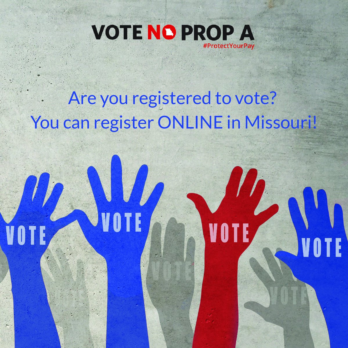 WeAreMOWorkers's tweet image. #RegisterToVote! s1.sos.mo.gov/votemissouri/r…