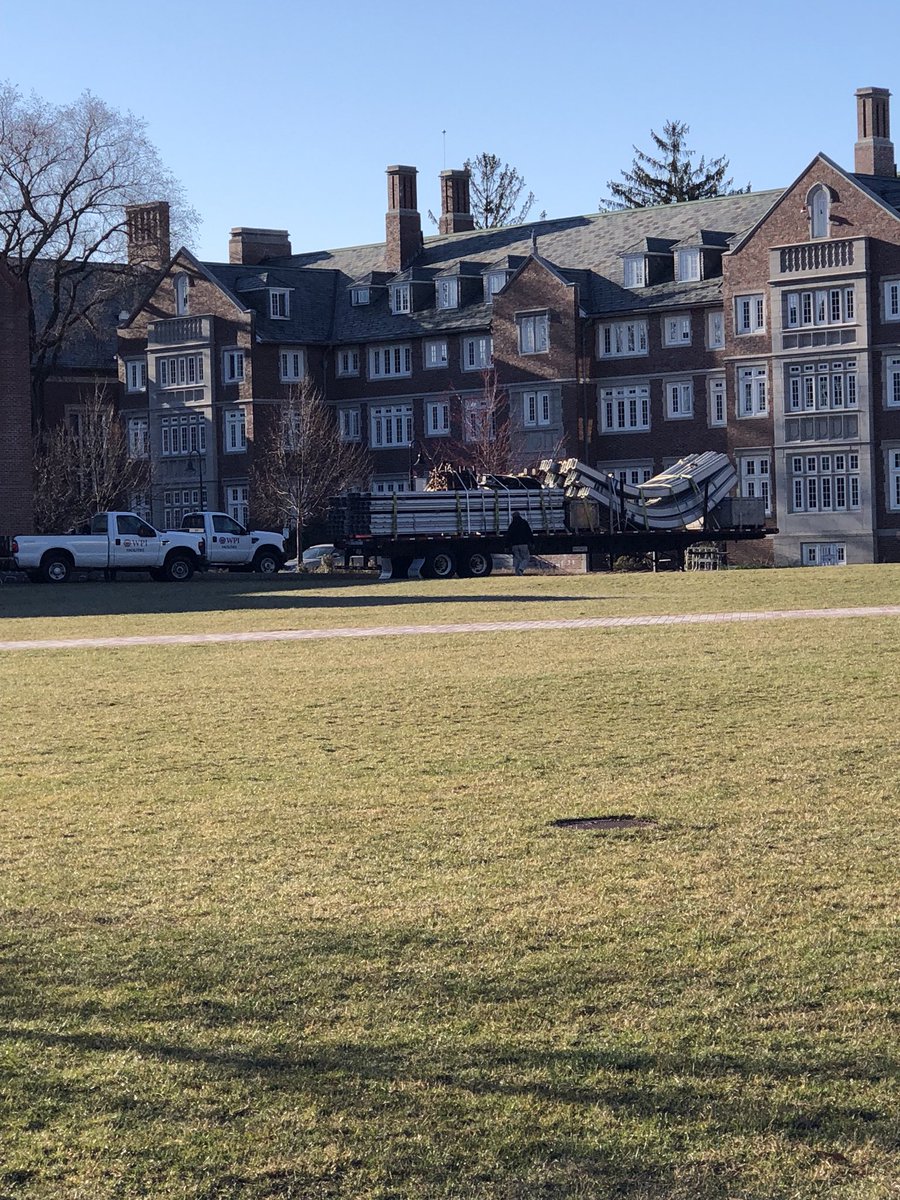 WPICommencement's tweet photo. April 23–May 23, 2018 in two photos... it is safe to say the last month around here really has been in tents! #wpi2018 #wpi150 https://t.co/VS2QuHkIRO