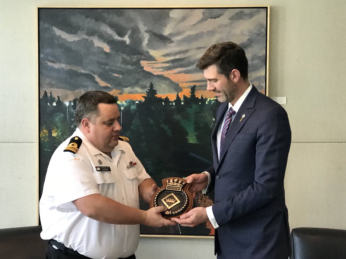 Led by Lt Commander Brian Henwood, the crew of <a href="/HmcsEdmonton/">HMCS Edmonton</a> visited its namesake city and gave generously of its time to community work - proving we are not as landlocked as we think 😬 #yeg #yegcc #yegdt #RCNavy