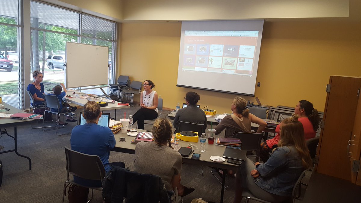 GreeneGast's tweet image. Sharing best practices in Writer&apos;s Workshop with colleagues across the district in Bastrop ISD.  The learning never ends! #BISD #BastropISD #beyondthebasal