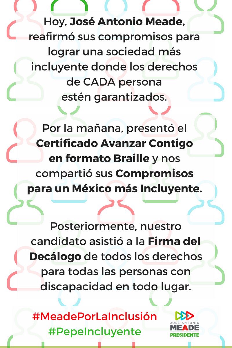 Edgar_ReyesLoz's tweet photo. Porque solo @JoseAMeadeK impulsará políticas de inclusión para todos. #MeadePorLaInclusión https://t.co/zPP8FGO61J
