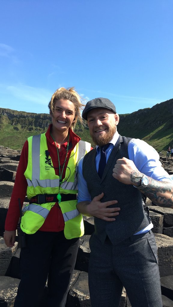 GCausewayNT's tweet photo. Look who popped by to visit the Giant's Causeway today 😁 https://t.co/MCxdHnc643