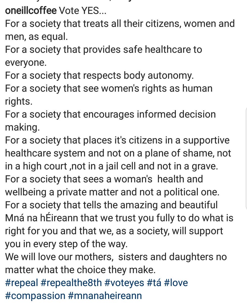 #Repealthe8th #repeal #voteyes #HumanRights #tá