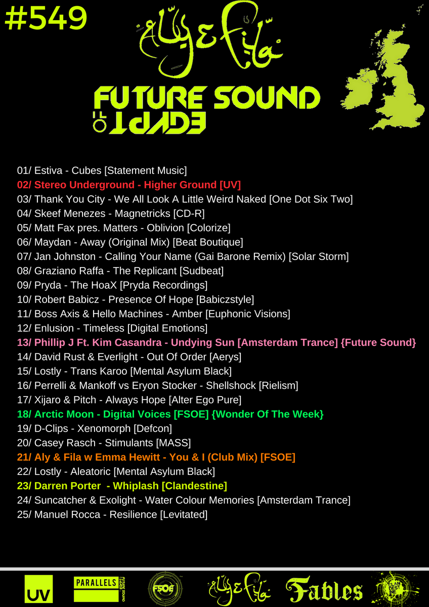 FSOEBirmingham's tweet photo. #FSOE549 w @alyandfila #TranceFamily 
Thanks for tuning in. Vote for your #FutureSound here >> https://t.co/0cPotKDvTx
Re-listen here >> https://t.co/NFDyCJVHOB
Tracklist attached. :D https://t.co/sbCXJrft07
