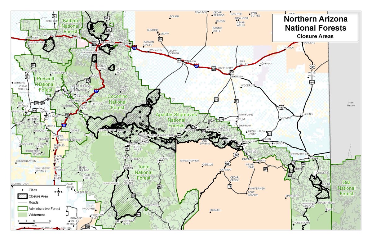 CoconinoNF's tweet image. Just for you... the Four Forest combined... just add county!