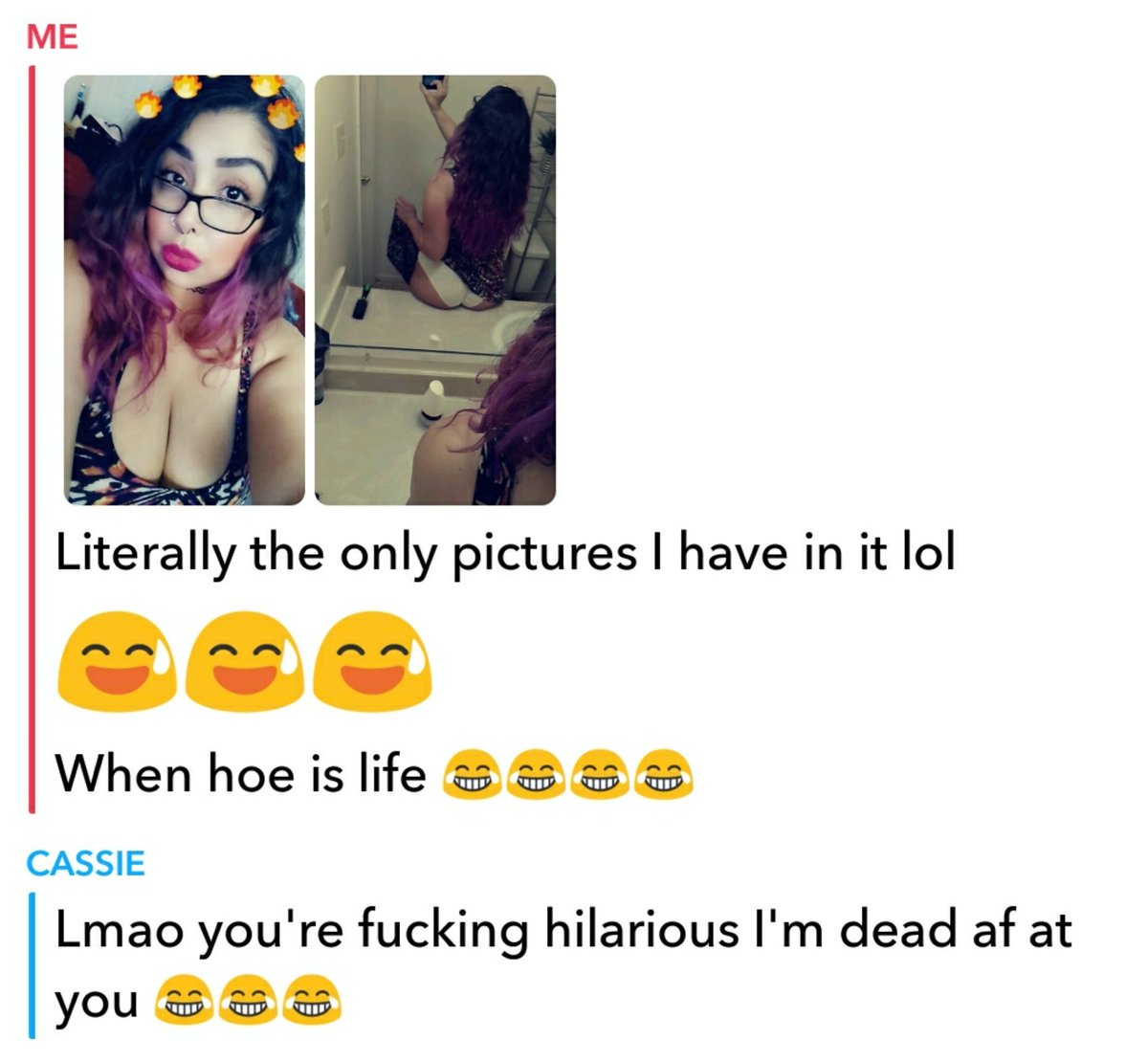 kdubb1116's tweet photo. Talking to my sister and realized I'm the @tanamongeau of #CorpusChrsti ๐๐
#whenhoeislife #tease #hoefamous #hometown (it's okay to laugh at yourself, don't take life so seriously.) ๐ค๐
#booty #snapchat #hilarious
@le_cass_inator https://t.co/RypuG3ogAp