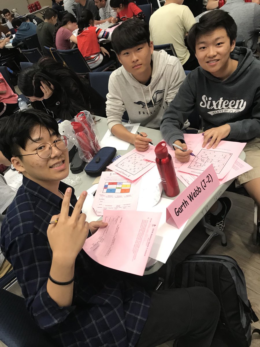 MsTanHDSB's tweet photo. #GWSSMath #mathletes doing us proud at the Halton Math contest finals @GWSSMathSci @GarthWebbSS https://t.co/4K1VQkw6sG