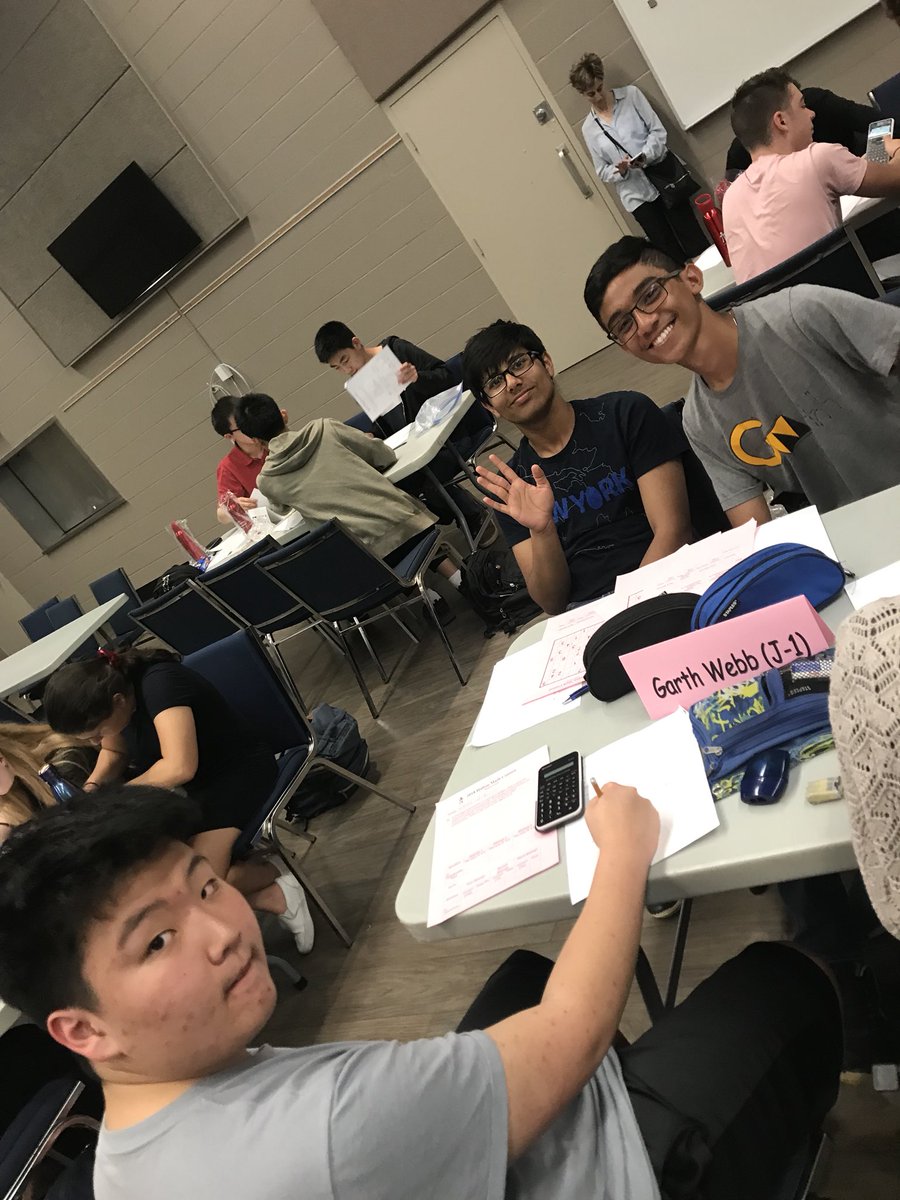 MsTanHDSB's tweet photo. #GWSSMath #mathletes doing us proud at the Halton Math contest finals @GWSSMathSci @GarthWebbSS https://t.co/4K1VQkw6sG
