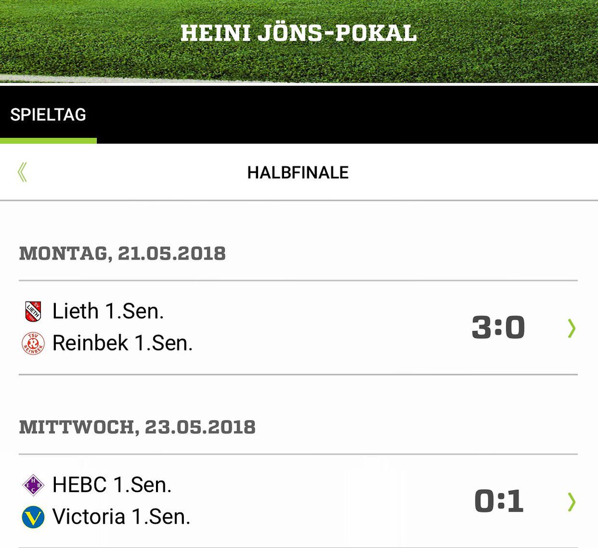 svlieth40's tweet photo. ***Pokalfinale gegen SC Victoria***

Unser Gegner fürs Pokalfinale steht fest. Wir treffen am 10. Juni auf den letztjährigen Pokalfinalisten und aktuellen Meister der Verbandsliga 01, SC Victoria. 

Die Hamburger gewinnen im zweiten Halbfinale bei H.E.B.C mit 1:0. #svl40 https://t.co/JAOarfprFP