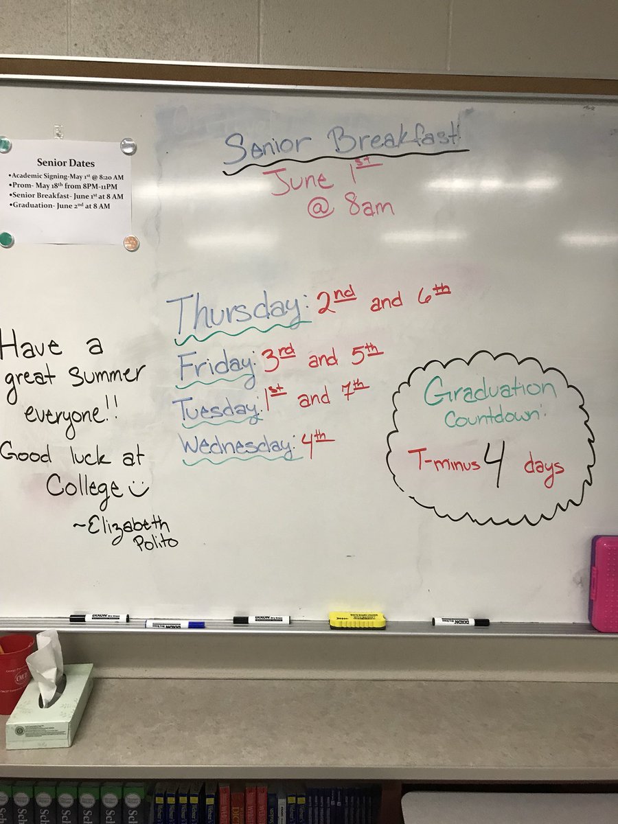 CyLakes2018's tweet photo. Seniors did you exempt your finals? If so, congrats! If not, it’s time to ace these tests and graduate! 👌Don’t be late to your finals. Here’s the schedule. https://t.co/SAohuE86pC