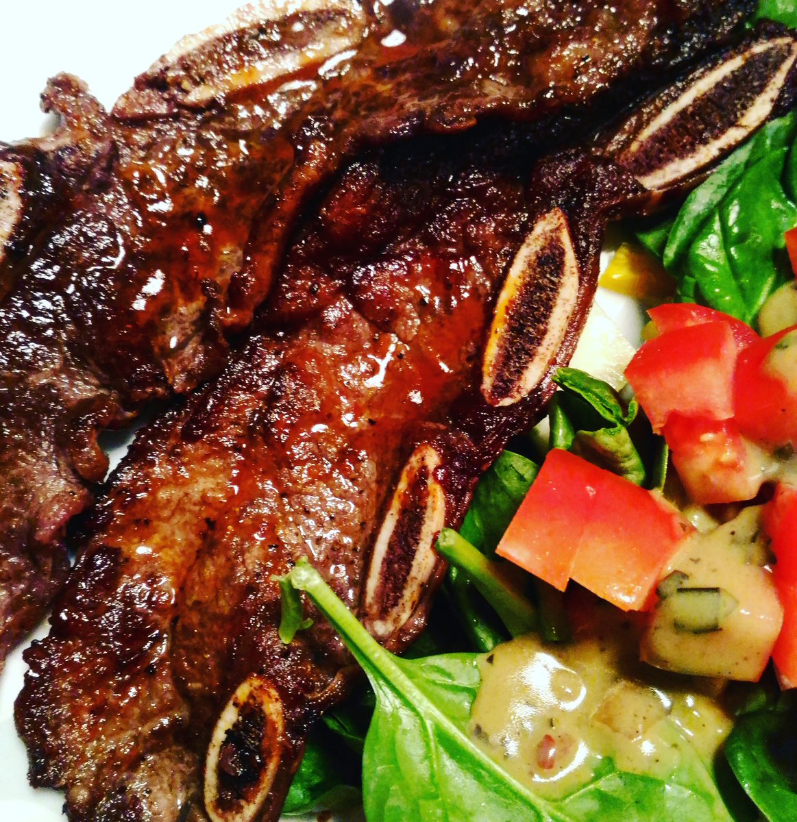 AdamsNatural's tweet photo. Save $3/lb on these delicious Miami style halal beef short ribs from #adamshalal. Raised without added hormones and antibiotics from AAA Angus beef. 
Yummy in my tummy! https://t.co/veQRr5SyOX