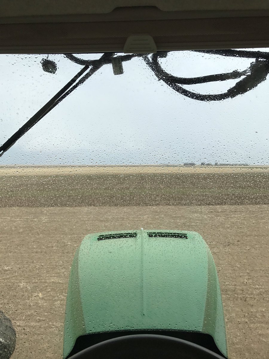 Only 80ac remaining but I will gladly take a rain delay.