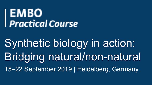 VĂctor de Lorenzo (@vdlorenzo_cnb) on Twitter photo Early notice of the 3rd Edition of the very successful <a href="/EMBO/">EMBO</a> hands-on SynBio Course at the <a href="/embl/">EMBL</a> premises in Heidelberg in 2019. Stay tuned and sign up for updates in events.embo.org/coming-soon/in… Early notice of the 3rd Edition of the very successful <a href="/EMBO/">EMBO</a> hands-on SynBio Course at the <a href="/embl/">EMBL</a> premises in Heidelberg in 2019. Stay tuned and sign up for updates in events.embo.org/coming-soon/in…