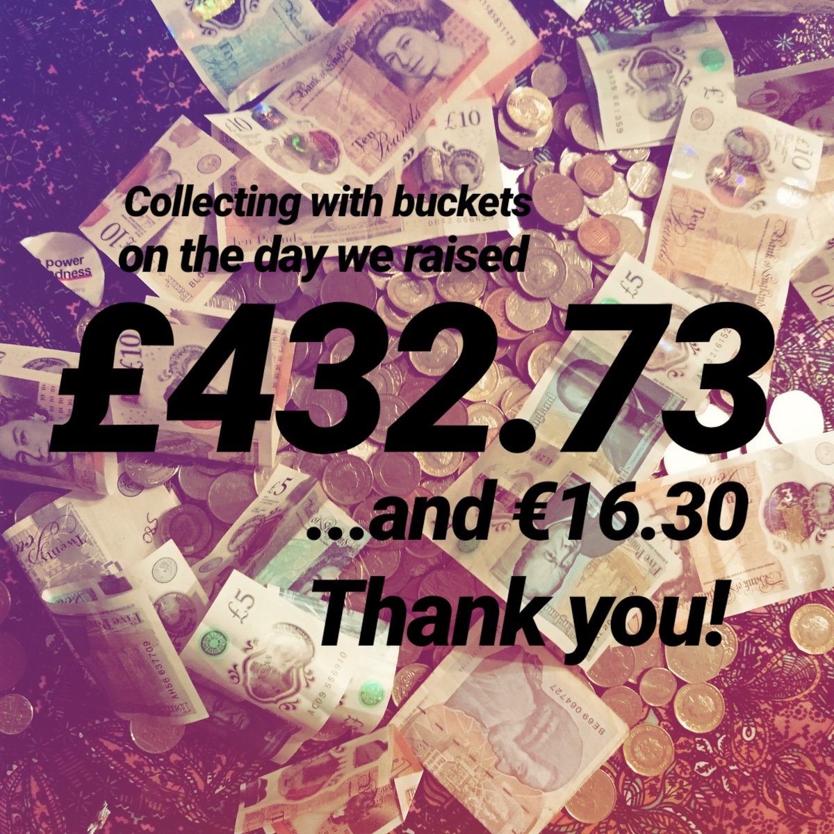 22BeesProject's tweet image. Massive thank you to everyone who threw some money into our buckets while we were doodling - you've helped us raise an incredible £432.73 (and €16.30 you continental bunch) which brings our new total up to £7755 🙈🙌🏼 thank you so so much! ❤️🐝 #the22beesproject