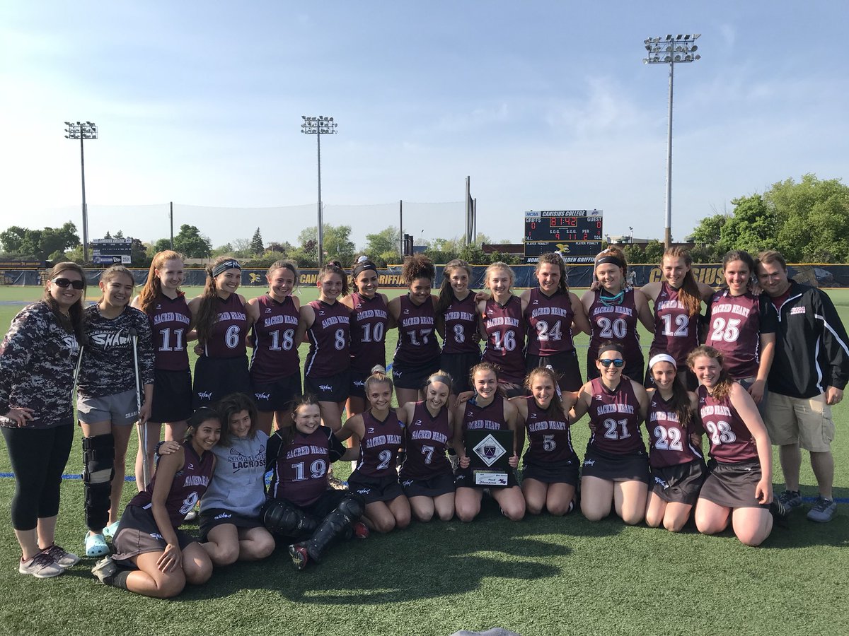 SHAathletics's tweet photo. SHA Sharks are the MMHSAA 2018 lacrosse champions!  Great game today vs. @MSMThunder. https://t.co/1q8b2CA9Od