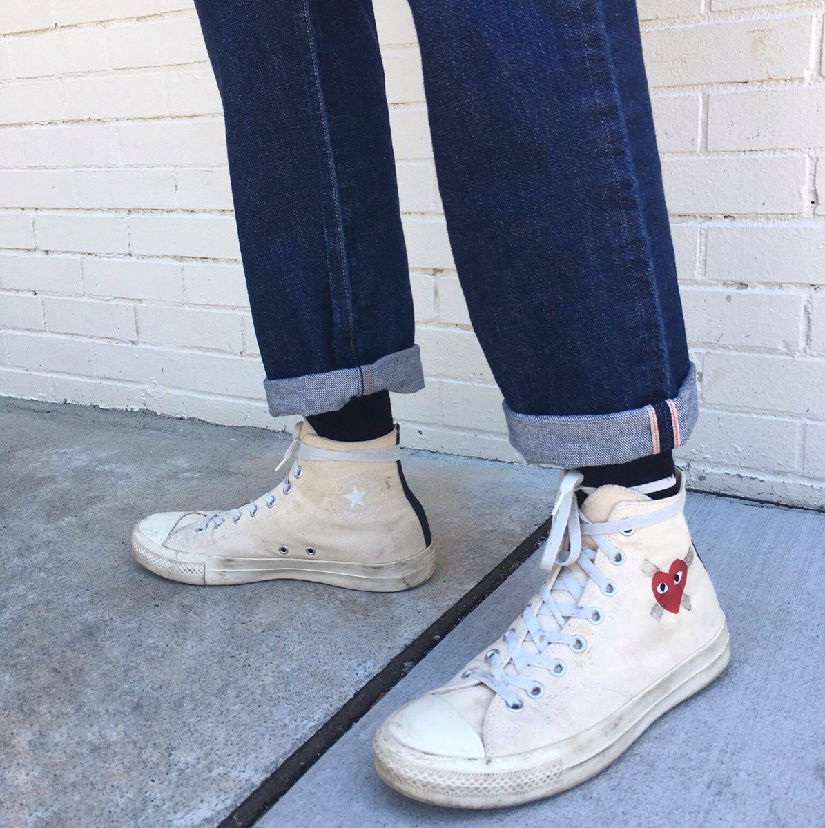 comme des garcons converse style