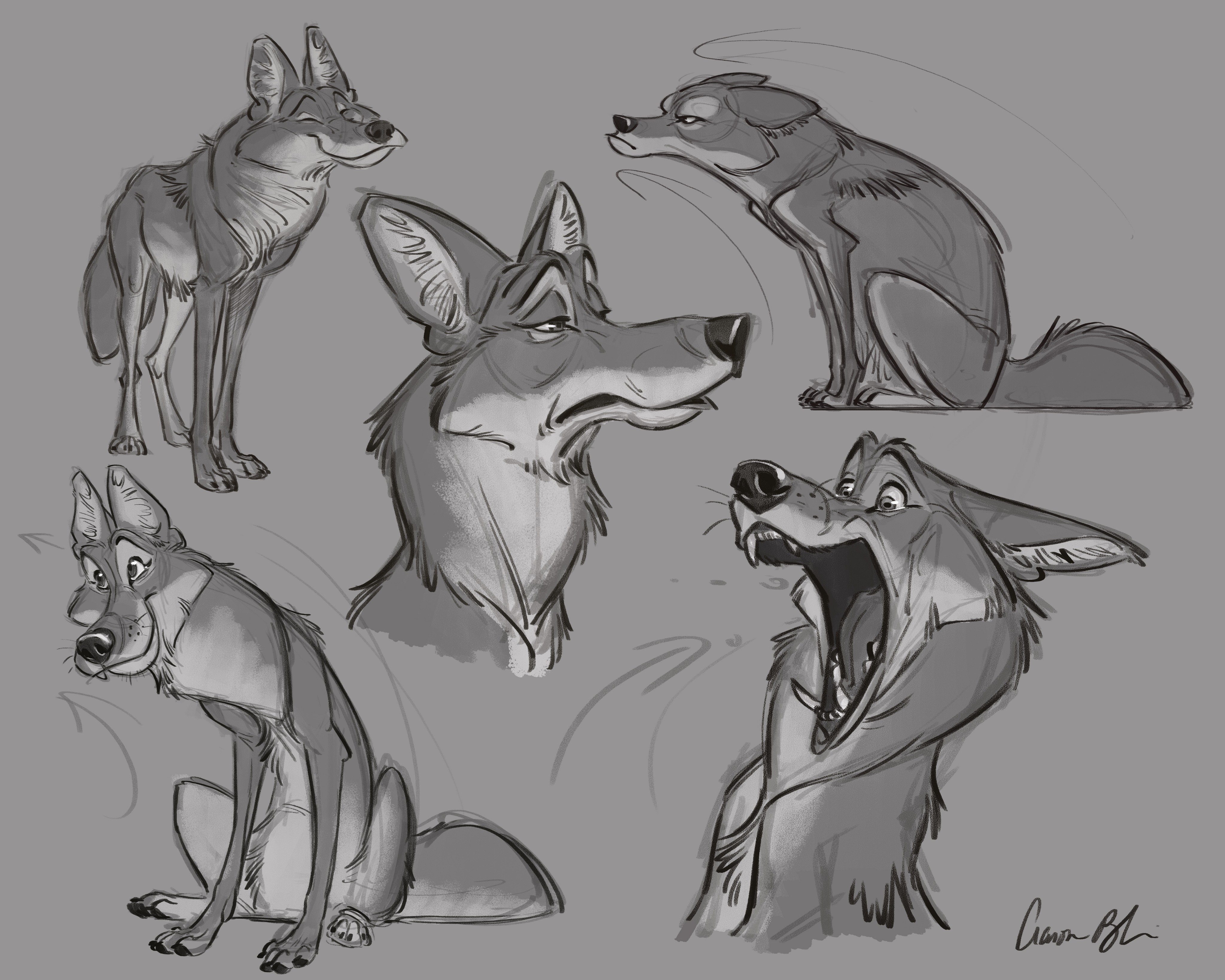 Aaron Blaise Foxes