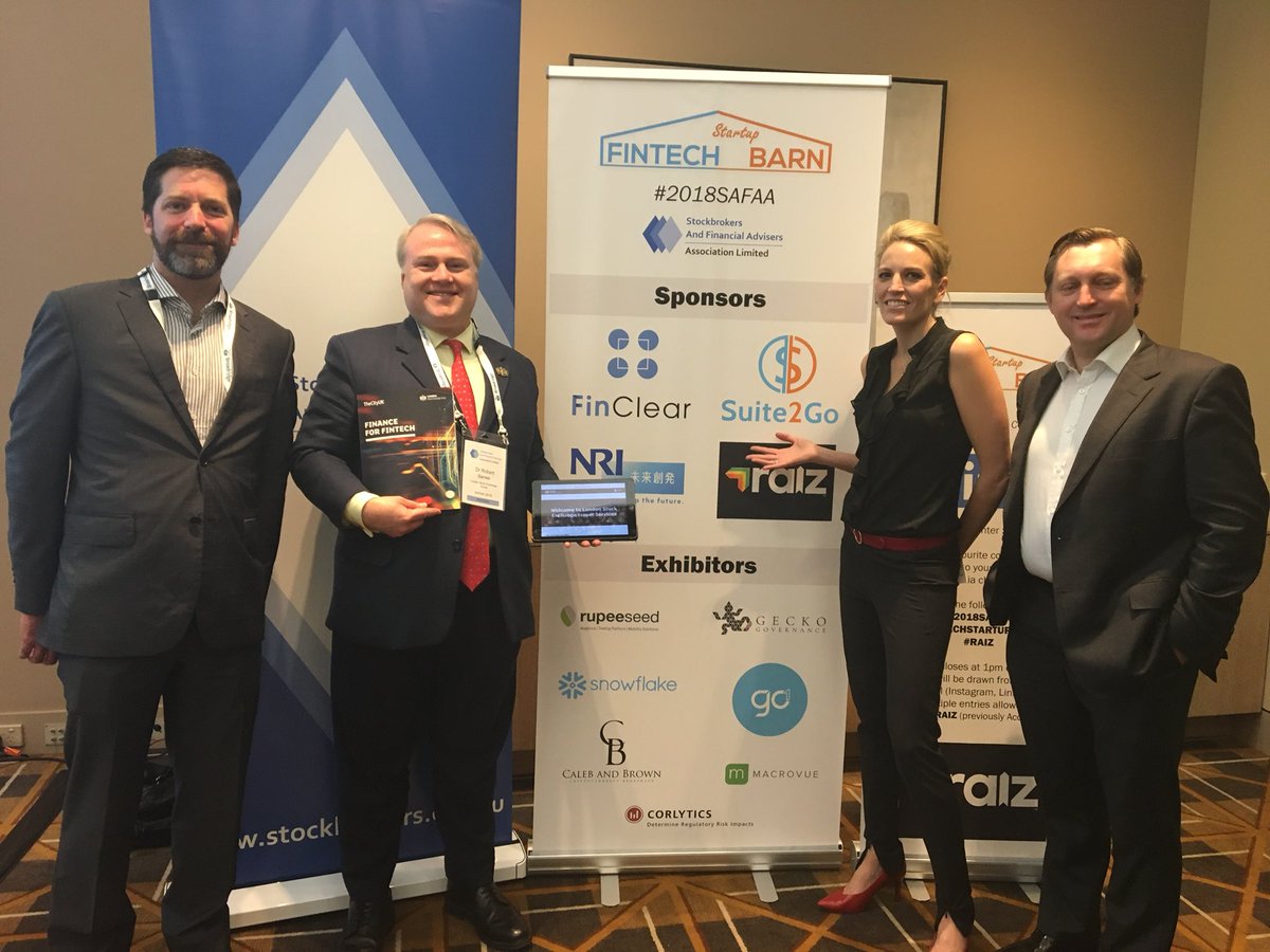 PatriziaCelia's tweet photo. Robert Barnes illustrating how the issuer services platform launched by the @LSEplc can support listed companies in connecting our channel partners #SAFAA2018 #FINTECHSTARTUPBURN https://t.co/JUWEJ1GafE