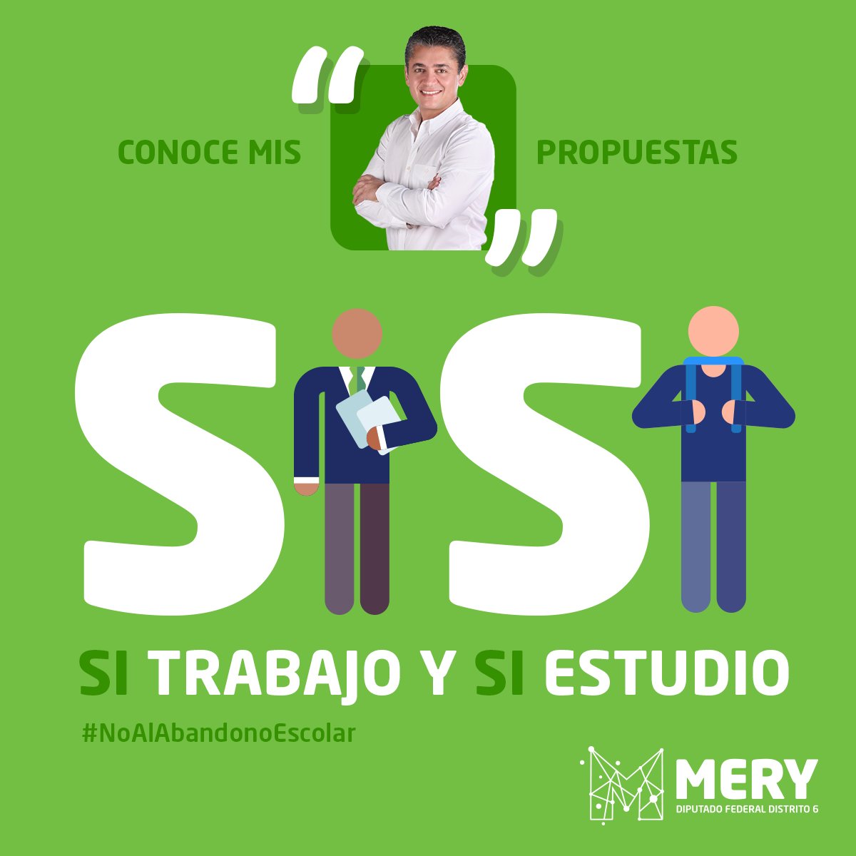 MiguelMery's tweet photo. Tú que eres estudiante y también quieres trabajar...esta propuesta es para ti 😉👉🏻 Di no al NiNi y Sí al SiSi ✍🏻👊🏻 
https://t.co/BsTgFDTOdE https://t.co/7XeIpqD9KE