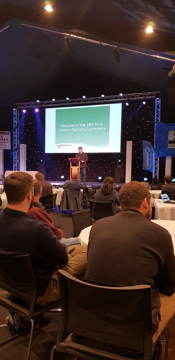 And we are go! <a href="/TasFruit/">Fruit Growers Tas</a> annual conference #getfruity #fgt2018