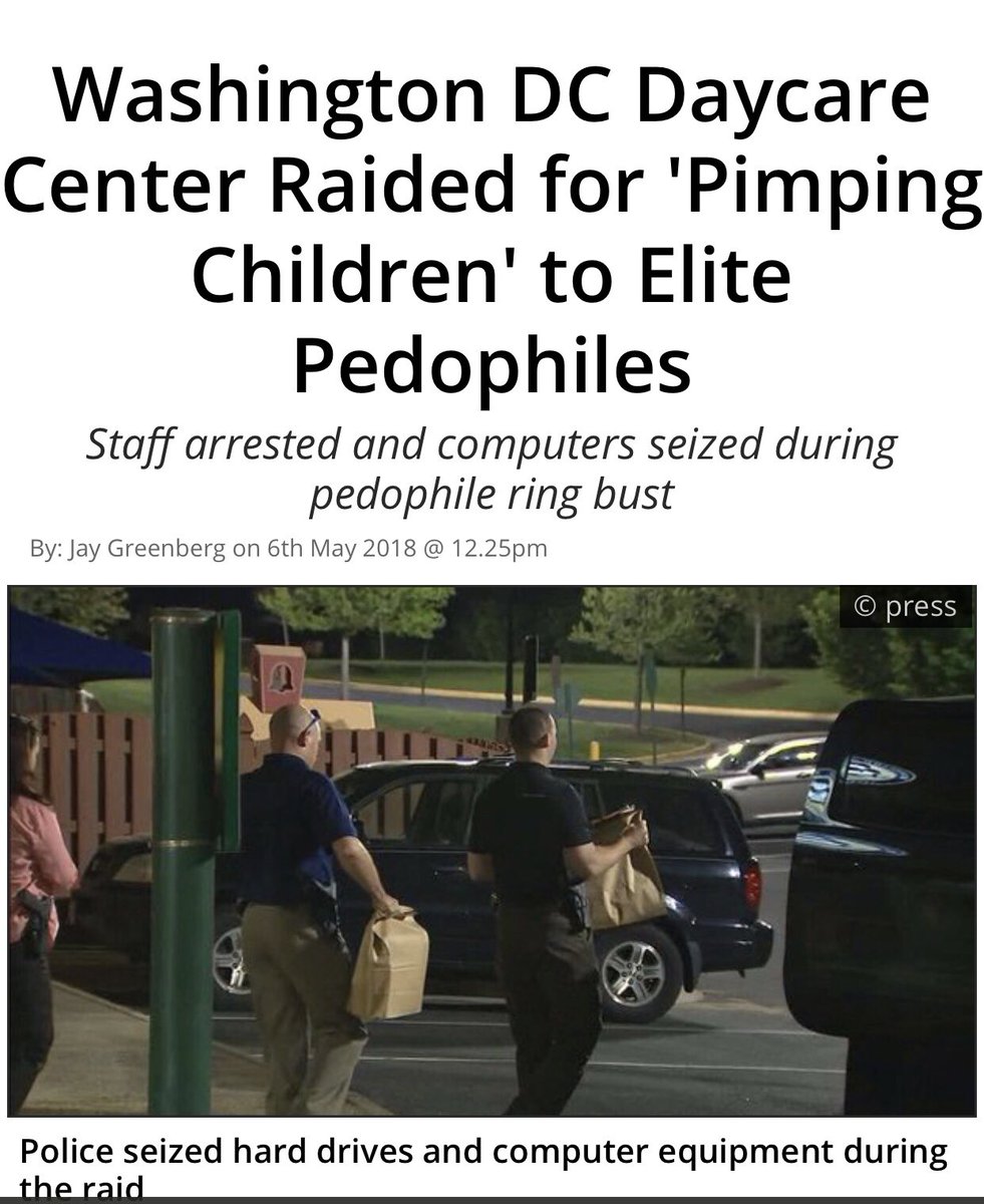 JenSpry's tweet image. Pizza G ate is REAL !!!
DC daycare is selling children !!! neonnettle.com/news/4148-wash…