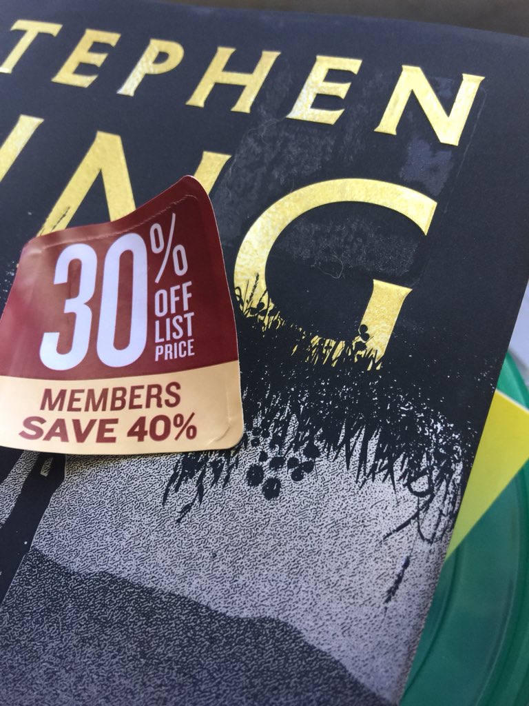 RaFonaRaFona's tweet image. @BNBuzz tired of being excited that a new book is coming out only to have the cover ruined by the 30% off sticker. Book collectors do not want sticky residue on their books. They stick to the other books and ruins them. Please use different stickers. #StephenKing #notahappy