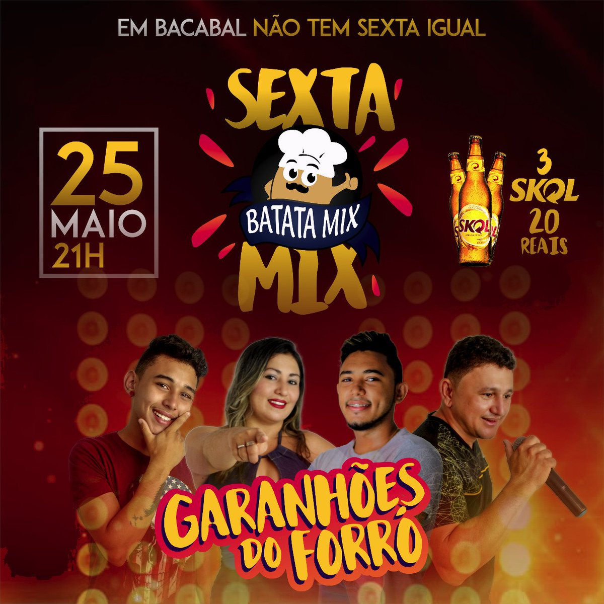 Dluccadigitalma's tweet photo. EM BACABAL NÃO TEM SEXTA IGUAL. 💥
#batatamix
@eliane_batata 😍
Av.Getúlio Vargas, CENTRO,
E Vila São João. Aceitamos todos os Cartões.🤩
NÃO COBRAMOS 10%.👏🏾
Nem Taxa de serviços no Cartão. 💳
#sextamix #losmagos #yudson
#bandagaranhoes #sextafeira https://t.co/gUXWJ1UuiR