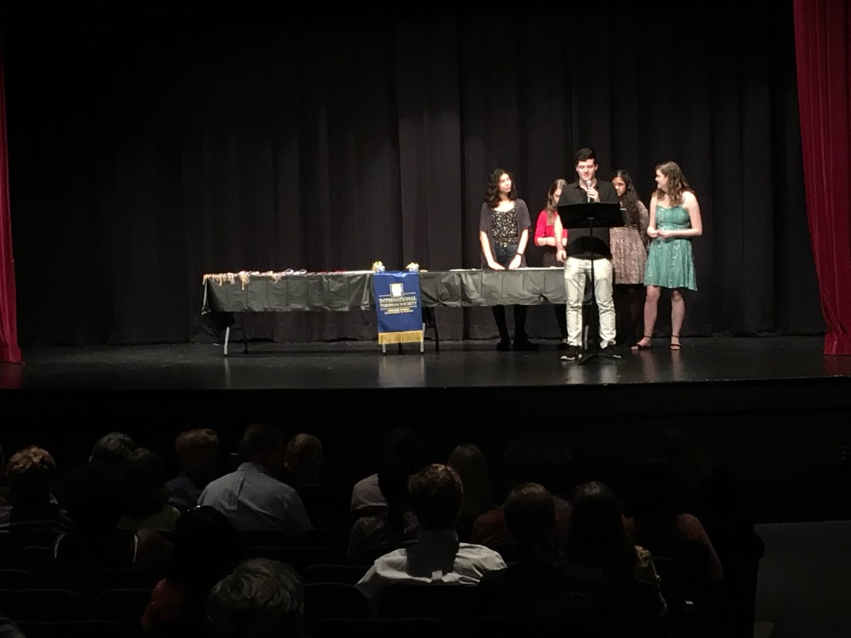 Justice_Sports's tweet photo. @justice_ITS celebrates their new inductees tonight! @StuartTheatre took things to the next level this year! Kudos to all, including Ms. Schraeder! https://t.co/VQtwAFFXLG