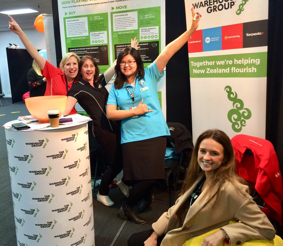 Rose and I have joined in for some JobFest fun #jobfest #retailcareers