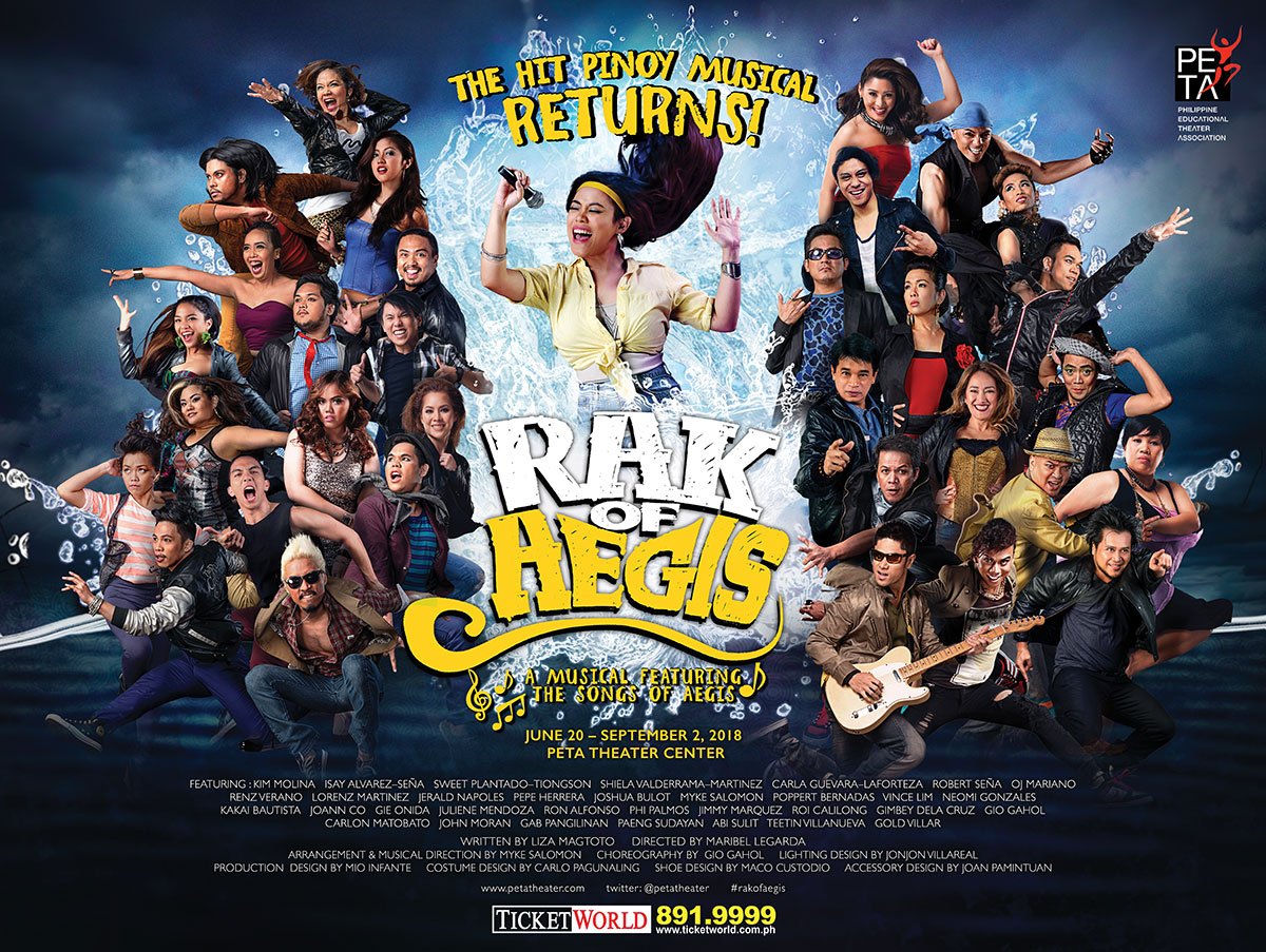 taraletsdotcom's tweet photo. Get your tickets now (agad-agad sige ka maso sold-out agad yan.) - https://t.co/2OS2leOnjg
  
 #RAKOFAEGIS
 The Hit #PinoyMusical Returns
 June 20 - Sept 2, 2018
 #PETA Theater Center
@petatheater https://t.co/ZcWMhb44o8