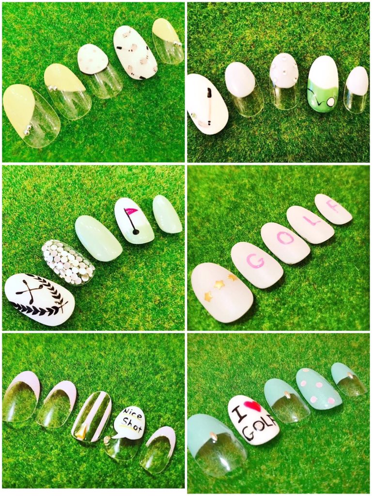 Athena Nailsalon ゴルフネイル ご来店時の ベストスコア を次回来店時に更新されていたら 通常料金から50 Offでご案内致します 除外メニュー有 ゴルフ好きな方お勧めデザインです ゴルフ Golf ゴルフ場 ゴルフウェア Golf Nail Gel ゴルフ