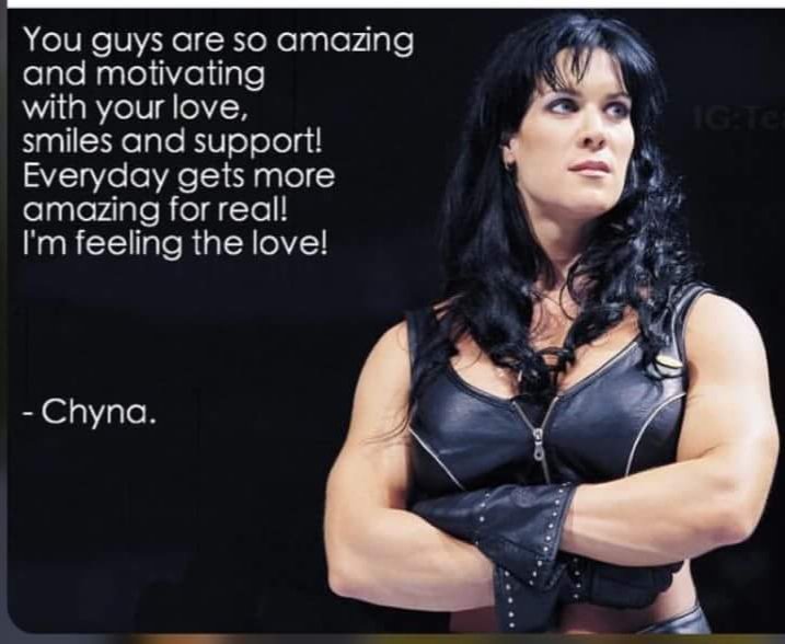 angieteamchyna's tweet photo. Chyna loved all her fans & the love, support u guys showed her.That meant alot to her, you guys made Chyna who she was.Without her fans there would be no Chyna, thank u for the love and support you always showed her #ChynaQuote #ChynalovedtheFans
Angie Teamchyna #ChynaLegacy https://t.co/u8CUJhFP6P