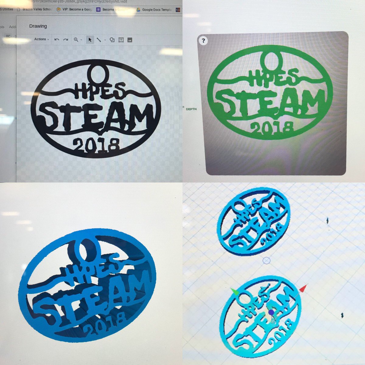 KitKatEDU's tweet photo. The 3D printer was a hit for STEAM night at #Highpointelem! Students learned about the design process starting in Google Draw all the way to production on the 3D printer. #webbelem https://t.co/fl12dQBhk3
