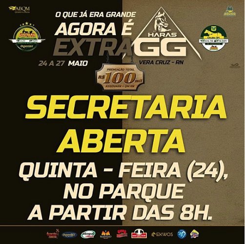 portaldoequino's tweet image. Ainda não fez sua senha para a etapa @assovarn @ANQM_ no @harasgg ?
A secretária do parque já está aberta.

#HarasGG #Assovarn #Anqm #Nqmv #vaquejada #cavalo #portaldoequino