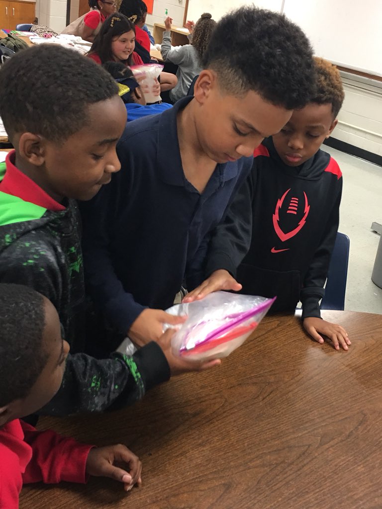 tmhhenderson's tweet photo. A little math &amp; science review today!!! Ziplock bag ice cream! Mmmmm 😋 #makingmemories #NCSSBETHEBEST @Clydianw @ChashaWilliams @NewtonCoSchools https://t.co/4xyixPGuzz