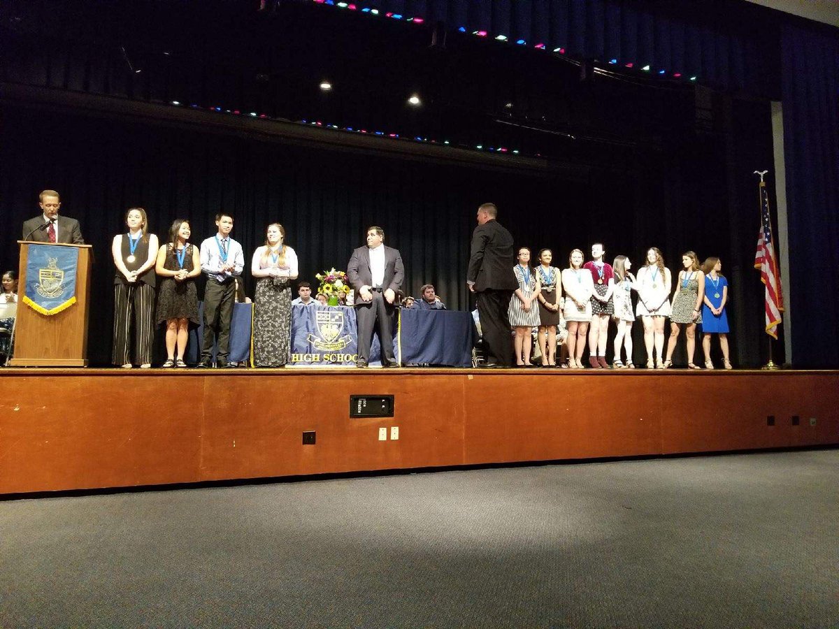 ThomasACampbell's tweet photo. UM Academic Awards. So proud of our scholars, particularly our @UpperMerion2018 graduates. #VikingPride #HardWork https://t.co/yLk2q73Sfj