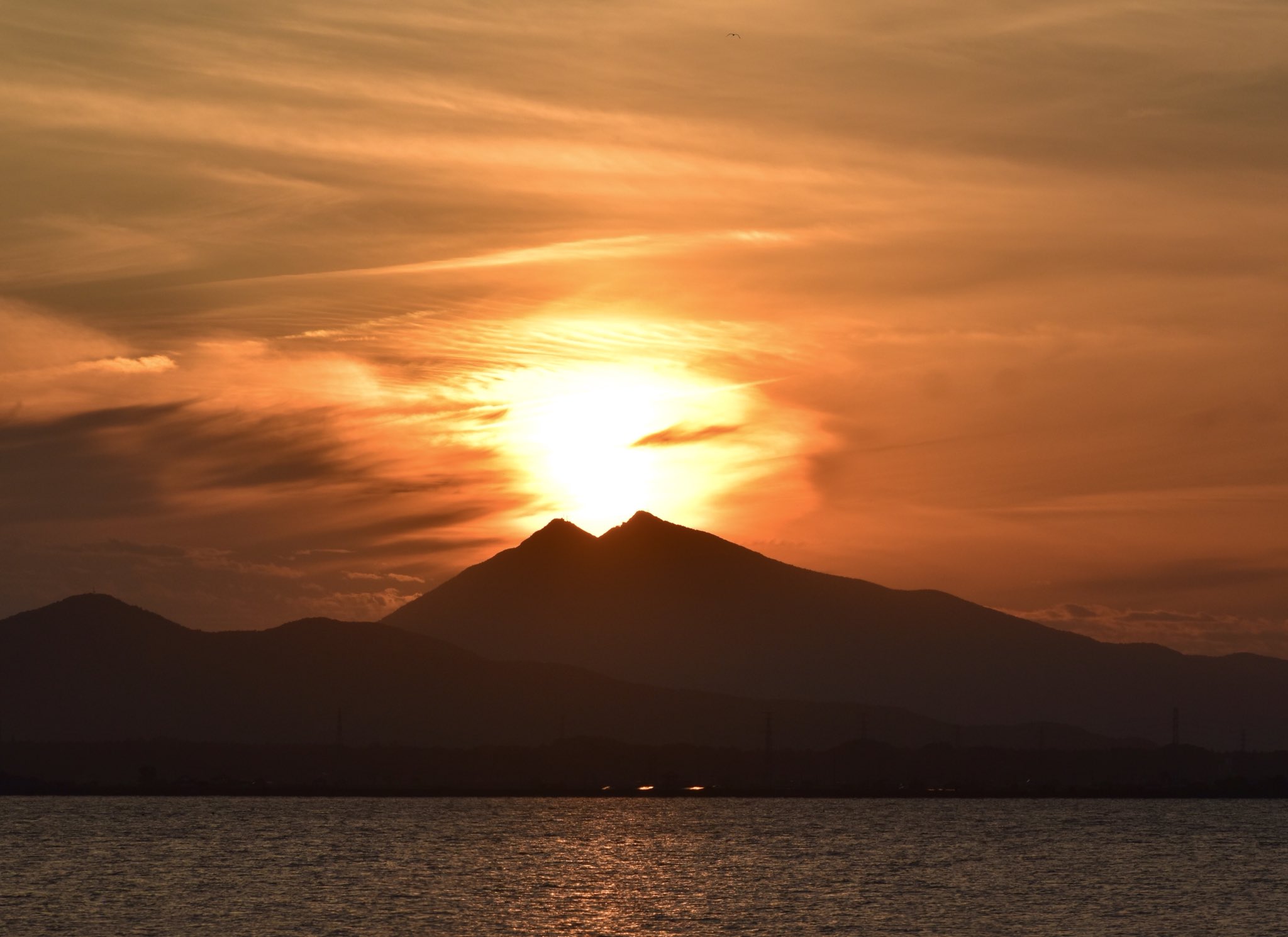 夕日 久津間海岸の夕日（千葉県木更津市久津間）: LandscapePhotoGallery