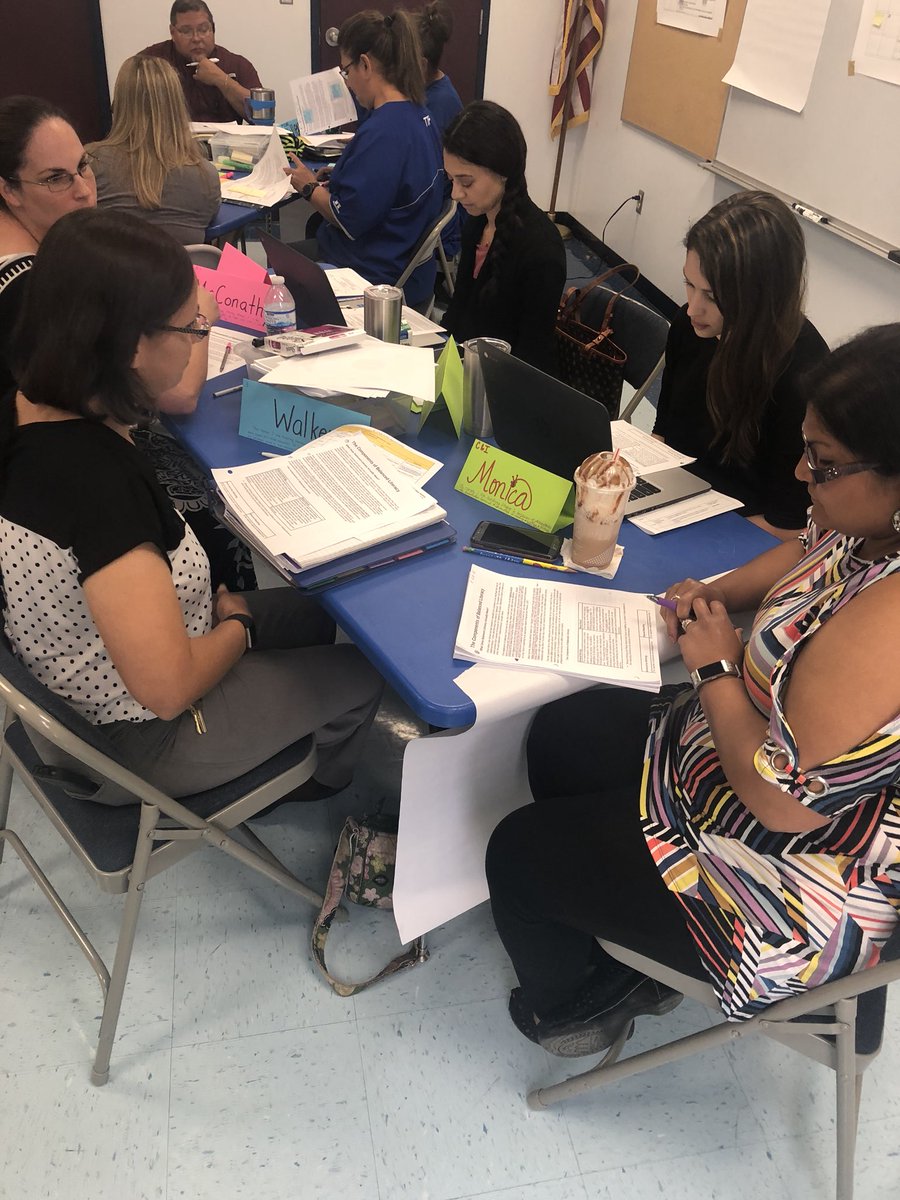 NISD_Learning's tweet photo. Look at what we did today! PK-12 Literacy vertical alignment! Made memories and set expectations for our success! We even celebrated our future success!! We are doing GREAT things @NataliaISD!! https://t.co/qrRTO57B3K
