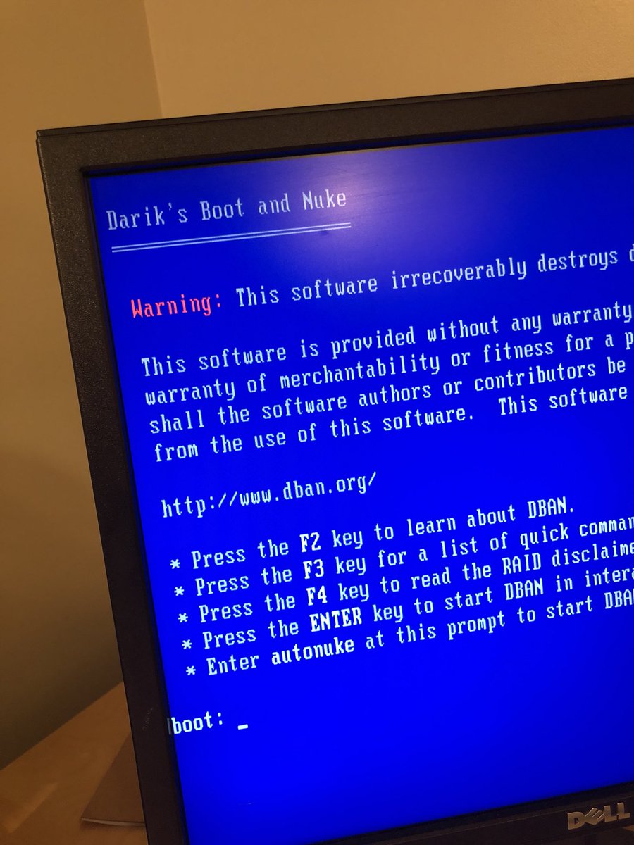 JoePotentier's tweet photo. My favourite disk utility ever! Let the destruction begin π #BootAndNuke https://t.co/DrXegiZSCO
