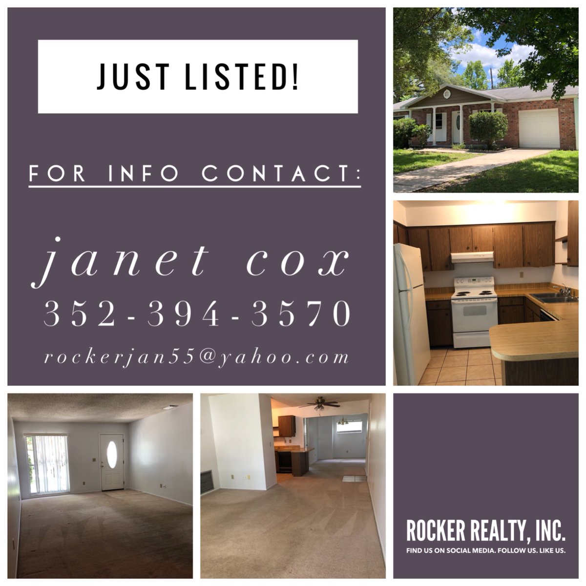 RockerRealtyInc's tweet photo. FOR SALE: $208,500
814 S. Waterview Dr. Clermont
3/2 home w/ Chain of Lakes access & community beach/dock on Lake Minnehaha! This property won’t last!
#RockerRealtyInc #ClermontFloridaForSale #LakeCountyForSale #ClermontChainOfLakes #ClermontFloridaRealEstate https://t.co/4xnQXKDJmu